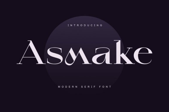 Asmake: A Modern Serif for Timeless Branding