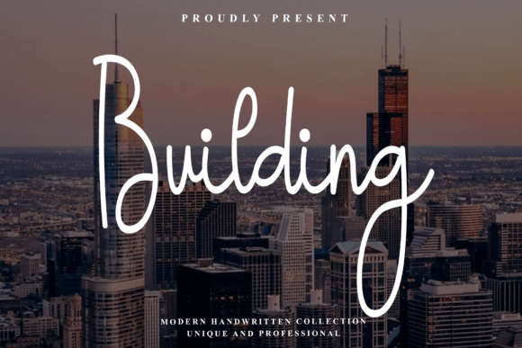 Building: A Sophisticated Script Font for Autumnal Elegance