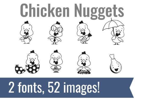 Chicken Dingbats: A Bundle of Charming Icons for Crafters