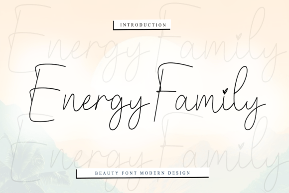 Energy Family: The Script Font for Quiet Luxury