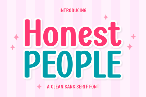 Honest People: A Clean Sans Serif Font with a Human Soul