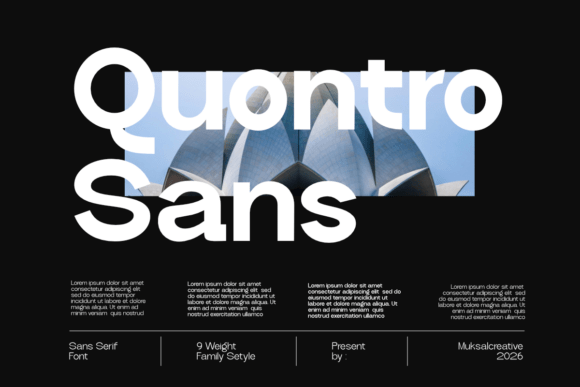 Quantro Sans: A Modern Geometric Typeface for Clarity