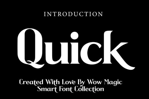 Quick: A Serif Font with Confidence and Clarity