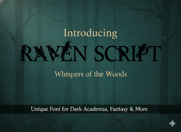 Raven Script: Gothic Elegance for Modern Design