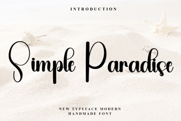 Simple Paradise: A Handmade Font for Coastal Vibes