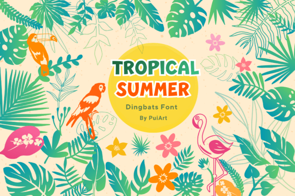 Tropical Summer Doodle: Your Go-To for Lively Projects
