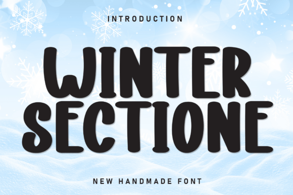 Winter Sectione: A Playful Font for Heartfelt Design