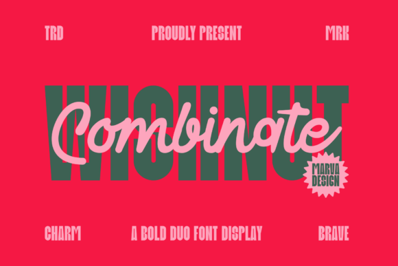 Wishnut Combinate Duo: A Bold Font System for Impactful Design